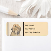 Dackel (längliche Malerei) - Original Hundekunst (Insitu)