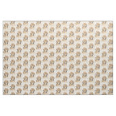Dackel (längliche Malerei) - Original Hundekunst Stoff (Yard (91,4 cm))