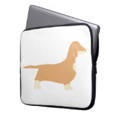 Dackel Laptopschutzhülle (Vorderseite Links)