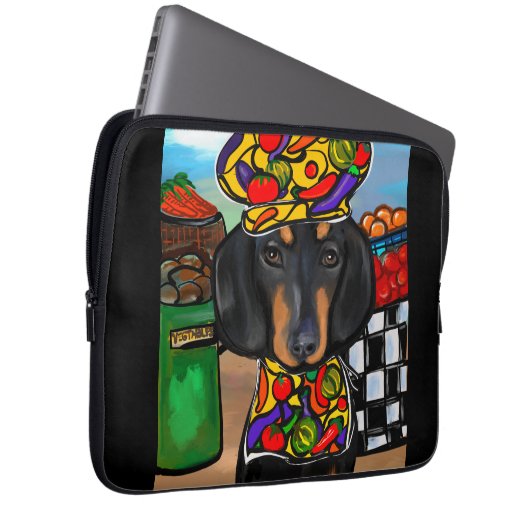 Dackel Laptopschutzhülle (Vorne Rechts)