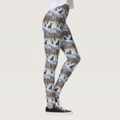Dackel lässt es Weihnachten schneien Leggings (Rechts)