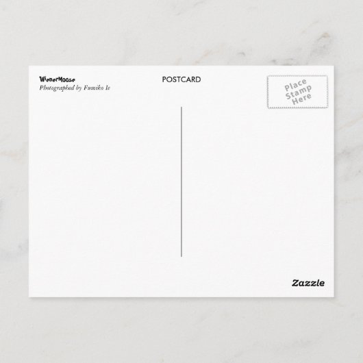 Dackel läuft postkarte (Rückseite)