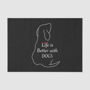 Dackel Leben ist besser, wenn Hunde angeben Hundeb Seidenpapier