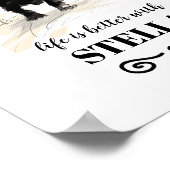 Dackel Lebensdauer ist mit dem benutzerdefinierten Poster (Ecke)