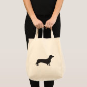 Dackel-Lebensmittelgeschäft-Tasche Tragetasche (Vorderseite (Produkt))
