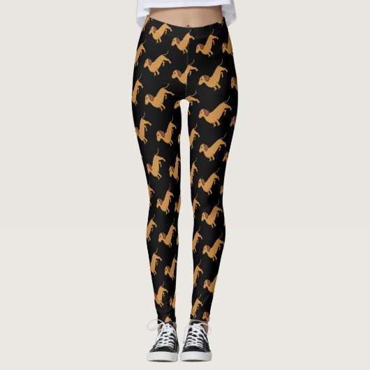 Dackel Leggings (Vorderseite)