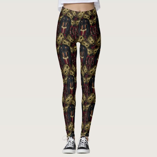 Dackel Leggings (Vorderseite)