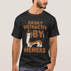 Dackel leicht von Dackeln abgelenkt T-Shirt