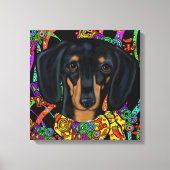 Dackel Leinwanddruck (Vorderseite)