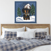 Dackel Leinwanddruck (Insitu (Schlafzimmer))