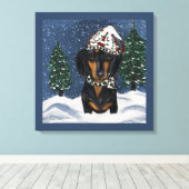 Dackel Leinwanddruck (Insitu (Holzboden))