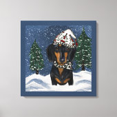 Dackel Leinwanddruck (Vorderseite)