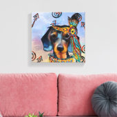 DACKEL LEINWANDDRUCK (Insitu (Wohnzimmer))