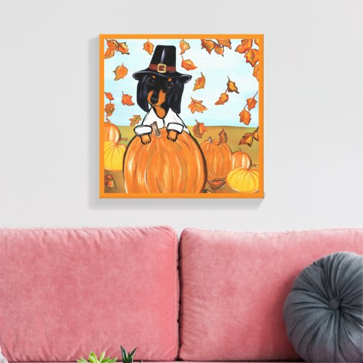 Dackel Leinwanddruck (Insitu (Wohnzimmer))