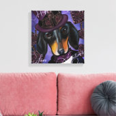 DACKEL LEINWANDDRUCK (Insitu (Wohnzimmer))