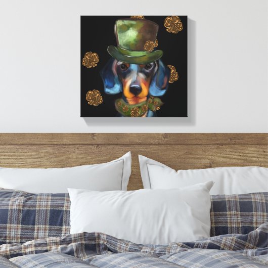 DACKEL LEINWANDDRUCK (Insitu (Schlafzimmer))
