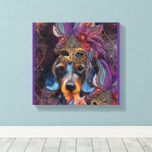 DACKEL LEINWANDDRUCK (Insitu (Holzboden))