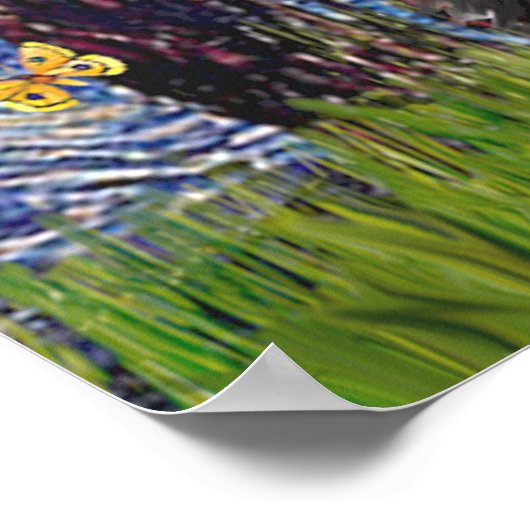 Dackel (LHBT) - Starry Night Poster (Ecke)