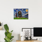 Dackel (LHBT) - Starry Night Poster (Heimbüro)