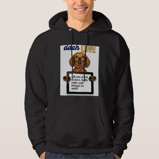 Dackel Liebe 430 Hoodie (Vorderseite)
