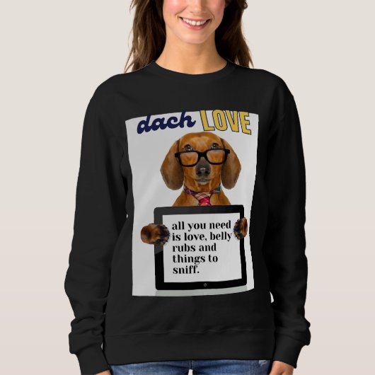 Dackel Liebe 430 Sweatshirt (Vorderseite)