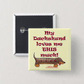 Dackel Liebe Button (Vorne & Hinten)