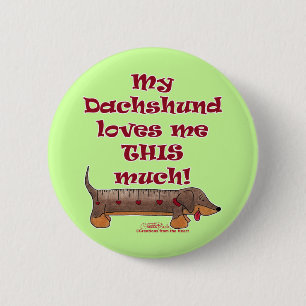 Dackel Liebe Button