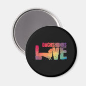Dackel Liebe Dackel Dackel Hund Magnet (Vorderseite/Rückseite)