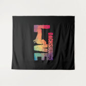 Dackel Liebe Dackel Dackel Hund Wandteppich (Vorderseite (Horizontal))