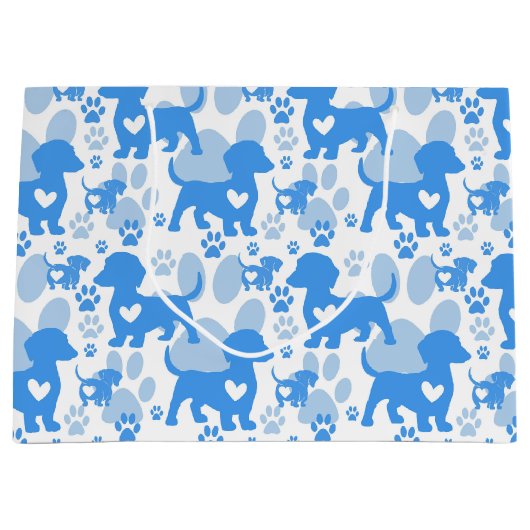 Dackel Liebe Dog Geschenktasche Große Geschenktüte (Vorderseite)