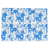 Dackel Liebe Dog Geschenktasche Große Geschenktüte (Rückseite)