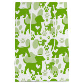 Dackel Liebe Dog Geschenktasche Mittlere Geschenktüte (Rückseite)