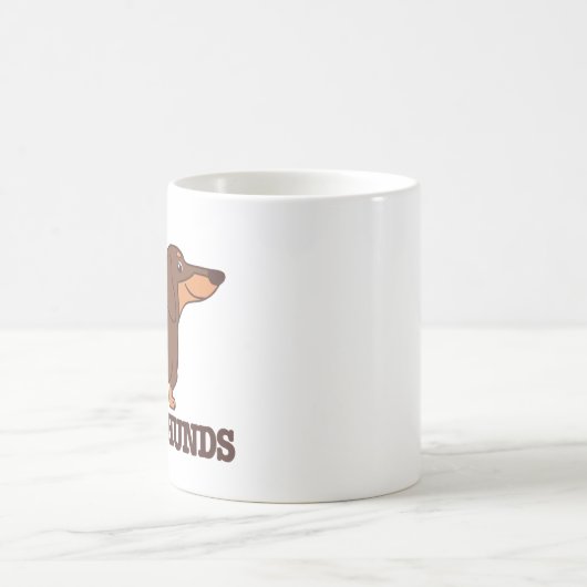 Dackel Liebe DogMug Kaffeetasse (Mittel)