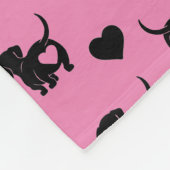 Dackel Liebe Fleece Dog Blanket (Ecke)
