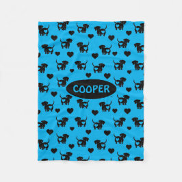 Dackel Liebe Fleece Dog Blanket