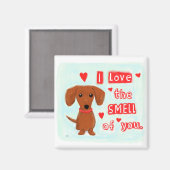 Dackel Liebe | Funny Dackel Hund Valentine Magnet (Vorderseite/Rückseite)