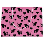 Dackel Liebe Geschenktasche Große Geschenktüte (Vorderseite)