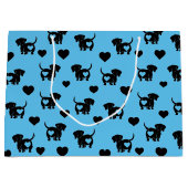 Dackel Liebe Geschenktasche Große Geschenktüte (Vorderseite)