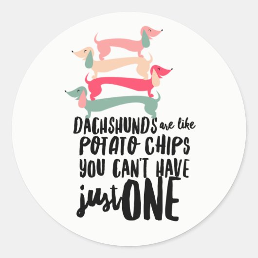 Dackel Liebe Glossy Sticker 3 inch (Blatt 20) (Vorderseite)