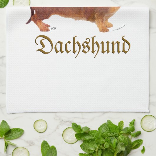 Dackel Liebe Handtuch (Gefaltet)