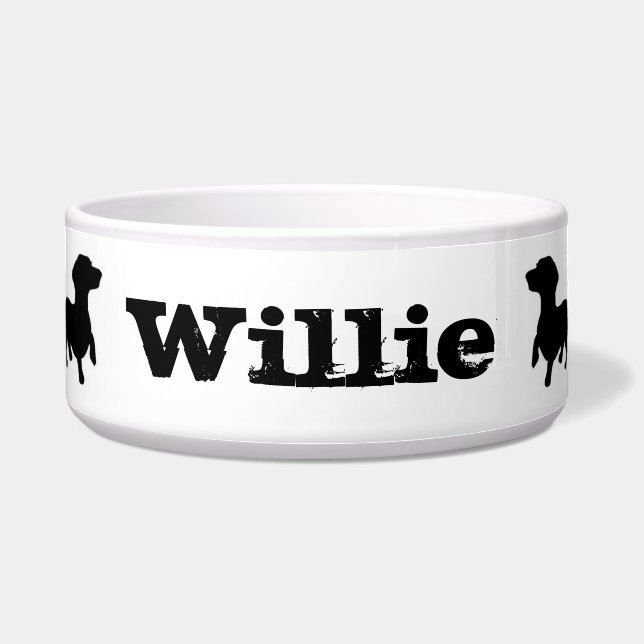 Dackel Liebe Haustierschüssel - Napf (Vorderseite)