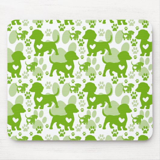 Dackel Liebe Hund Mousepad (Vorne)