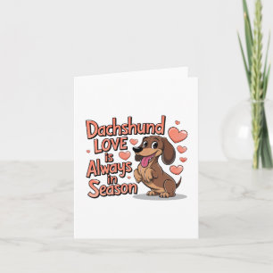 Dackel Liebe immer in der Saison Ankündigung