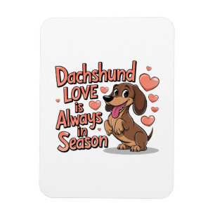 Dackel Liebe immer in der Saison Magnet