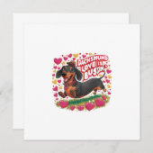 Dackel Liebe ist Bussin Einladung (Vorne/Hinten)