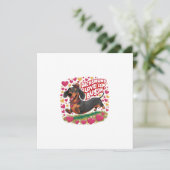 Dackel Liebe ist Bussin Einladung (Stehend Vorderseite)