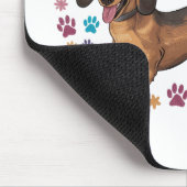 Dackel Liebe ist die beste Liebe Mousepad (Ecke)