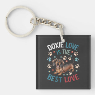 Dackel Liebe ist die beste Liebe Schlüsselanhänger