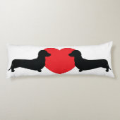 Dackel Liebe Kissen (Rückseite)