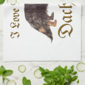 Dackel Liebe Küchentuch (Gefaltet)